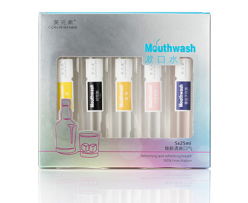 Wine-flavored tubular mouthwash