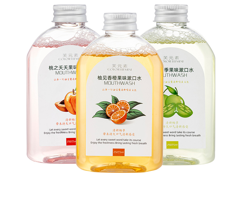 Flowers and Fruits series of mouthwash